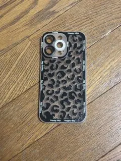 iPhoneケース クリア/ブラック