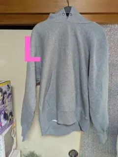 GU　ヘビーウェイトスウェットパーカー　プルオーバー　グレー 　L