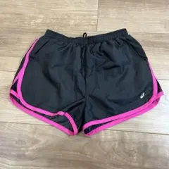 ASICS アシックス ランニングパンツ ショートパンツ ブラック×ピンク