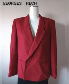 GEORGES RECH レッド ダブルブレストジャケット