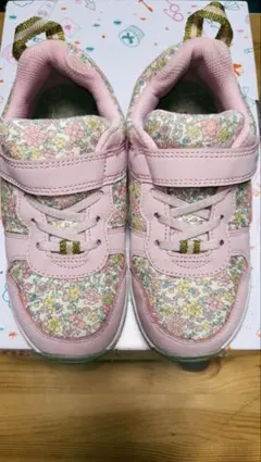 【IFME CALIN】花柄ピンクスニーカー 20.5cm