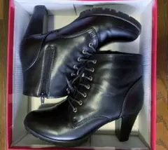 編み上げ 卒業式 袴用 ショートブーツ Lサイズ 成人式 和装 洋装 着物