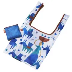 新品 カルディ KALDI ブルー エコバッグ