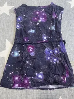 X-girl 宇宙柄ワンピース