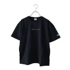 Champion チャンピオン(M)刺繍ロゴ 半袖Tシャツ/ブラック