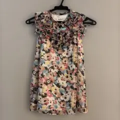 JILL STUART@フラワープリント/シフォンワンピース/110のサムネイル