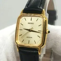 稼働　美品　SEIKO　エクセリーヌ　腕時計　ゴールド　スクエア　ヴィンテージのサムネイル
