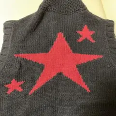 DIESEL ディーゼル星柄スター編み込みニットベストチョッキオールドディーゼル