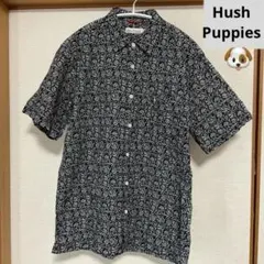 Hush Puppies★襟付き半袖シャツ、犬柄、メンズMのサムネイル