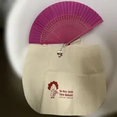 ハカセンス　葉加瀬太郎　コンサートグッズ　ピンク扇子　キーホルダー付のサムネイル