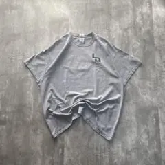 ギルダン USA古着 企業ロゴ 両面プリント Tシャツ 半袖 XLサイズ グレー