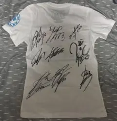 ファンモン サイン入り ホワイト Ｔシャツ L  新品 ファンモン サイン入り ホワイト Tシャツ L 新品