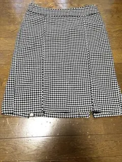 ★Banana Republic ★ハウンドトゥース柄ひざ丈スカート