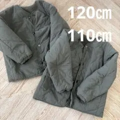 UNIQLO キルティングジャケット 110cm 120cm 子供　キッズのサムネイル