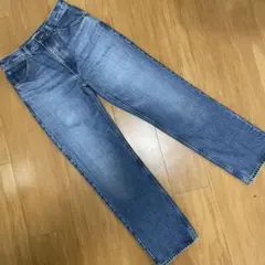 UNIQLO ユニクロU ストレートジーンズ　27インチ　ハイライズ　裾上げ無し