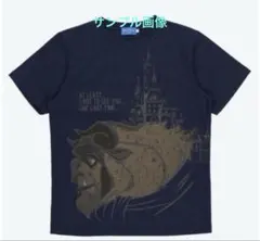 タグ付　ディズニー　TDL 美女と野獣　ビースト　城　Tシャツ　男女兼用　L