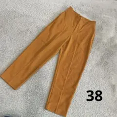 FILGRANDE レディース　カジュアルパンツ　秋冬　黄土色　背面ゴム　M