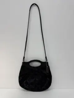 Coach ブラック ショルダーバッグ　☆