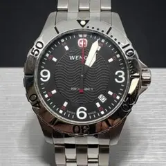 【美品・電池交換済】WENGER　ウェンガー　7217X 　ブラック　ダイバーのサムネイル
