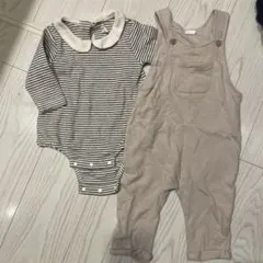 バースデイ　H&M ロンパース サロペット 2点セット 70センチのサムネイル