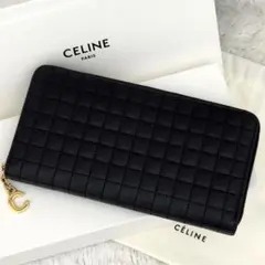 極上美品★CELINE セリーヌ キルティング 財布 ゴールド金具 Cチャームのサムネイル