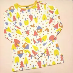 美品★プチジャム 森の動物柄カットソー 130★りす うさぎ