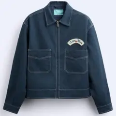 ZARA × Harry Lambertダークブルーデニムジャケット