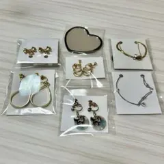 アクセサリーセット 8点 ハート型鏡付