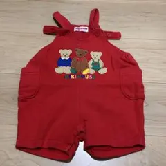 y*a様 ミキハウス レトロ サロペット 80 くま