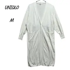 UNIQLOユニクロUVカットスリットロングカーディガン長袖羽織 ホワイトM