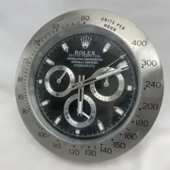 ROLEX コスモグラフデイトナ　クロノグラフ　壁掛け時計　ブラック　シルバーのサムネイル