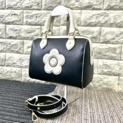 MARY QUANT　マリークアント　2way　ボストンバック　ブラック