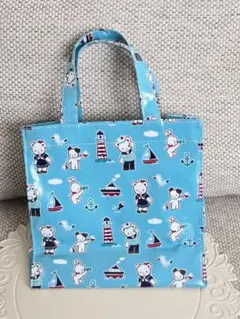 ファミリア familiar ビニール トートバッグ 未使用に近い ☆おまけ付き