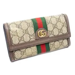 GUCCI グッチ オフィディア GGスプリーム 長財布 ブラウンのサムネイル