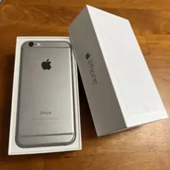 【美品】【箱付き】Apple iPhone 6 16GB スペースグレー 本体