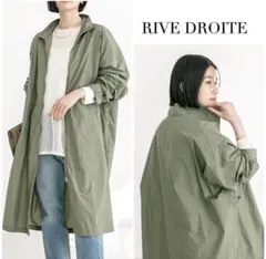 RIVE DROITE エアリーモッズコート オリーブグリーン