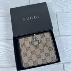 ✨希少✨ GUCCI GG柄 二つ折り財布 101603 箱付き ヴィンテージ