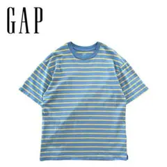 【美品】GAP ギャップ 00s マルチカラー ボーダー Tシャツ 半袖