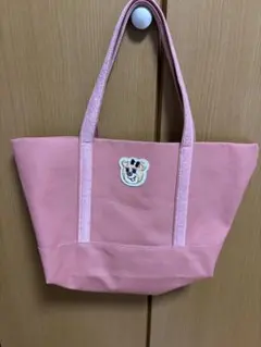 美品】オールドテディガール ワッペントートバッグ Lサイズ ピンク