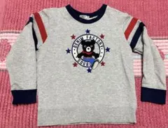 DOUBLE.B クマ刺繍 トレーナー 120