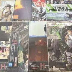 進撃の巨人　一番くじ　クリアポスター　8点