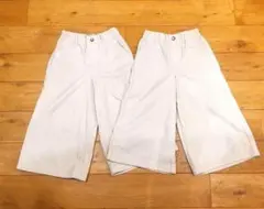 双子 女の子 UNIQLO ワイドパンツ 120