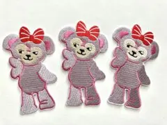 ディズニー　シェリーメイ　ピンク　アイロンワッペン　3点セット 新品