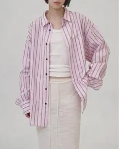 Todayful Stripe Pocket Shirts ピンクのサムネイル