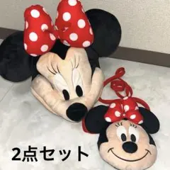 2点セット！ミニーマウス ポシェット ファンキャップ ディズニーシー、ランド