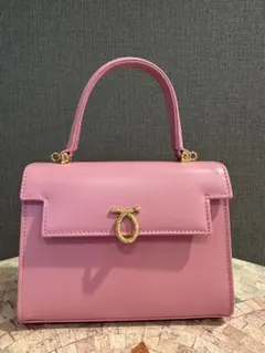 ロウナーロンドン LAUNER LONDONオレンジ ハンドバッグ トラビアータ