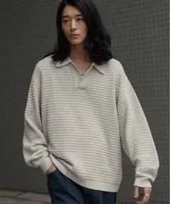 WYM MELANGE SKIPPER KNIT POLO