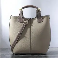 本革2wayバッグ|バイカラーハンドバッグ|ショルダーバッグ|ビジネスバッグのサムネイル