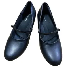 fuwaraku ストラップパンプス 黒 24.0EEE ビジネス