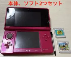 3DS 本体 グロスピンク トモコレ とび森 3点セットまとめ売り
